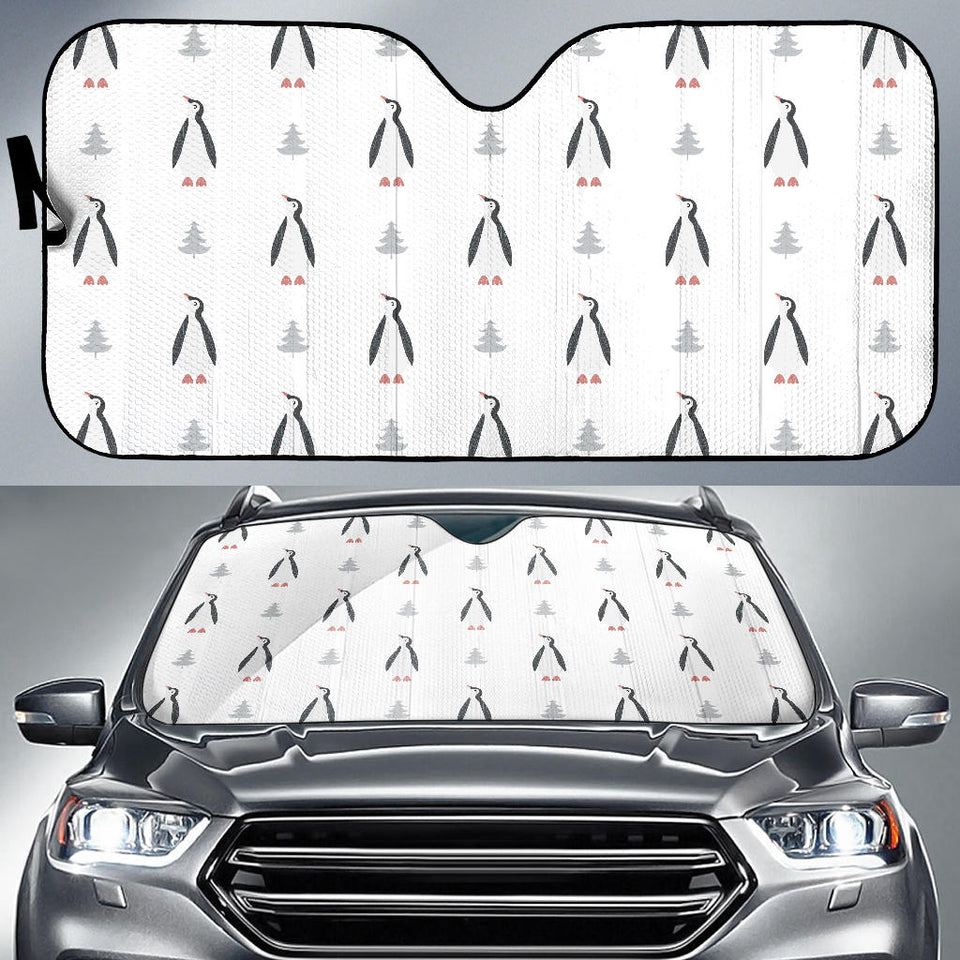 Penguin Pattern Car Sun Shade