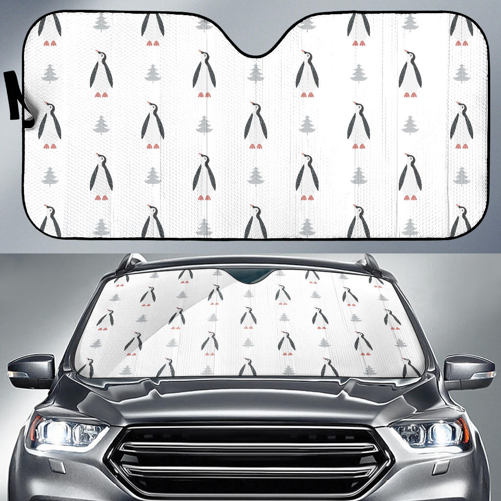 Penguin Pattern Car Sun Shade