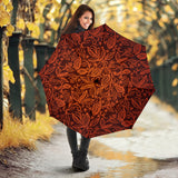Cocoa Beans Tribal Polynesian Pattern Umbrella