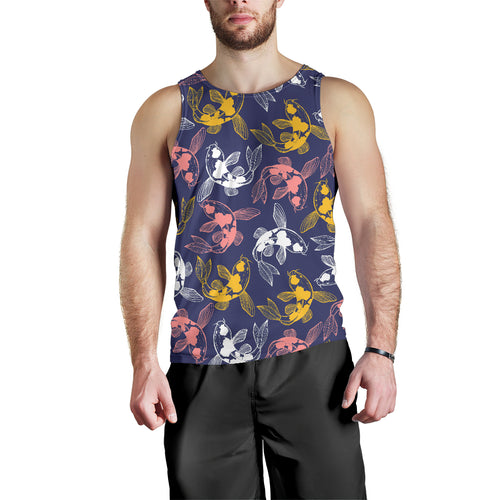 Koi Fish Carp Fish pattern Men Tank Top