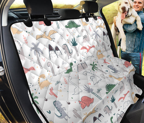 Cute Cartoon Dinosaurs Tree Pattern Dog Car Seat Covers