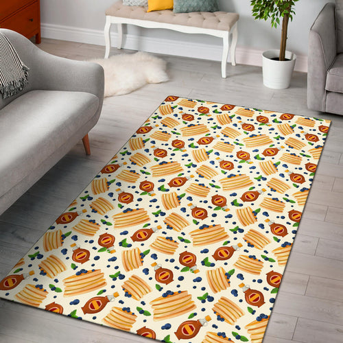 Pancake Pattern Print Design 02 Area Rug