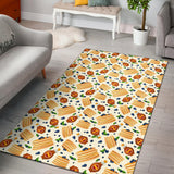 Pancake Pattern Print Design 02 Area Rug
