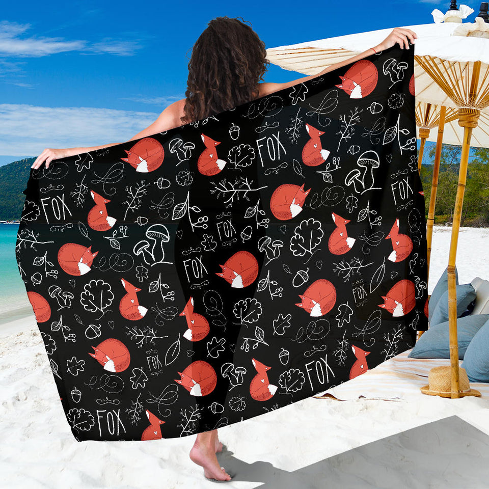 Fox Sleeping Fox Pattern Sarong