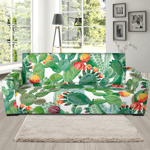 Cactus Design Pattern Copy Sofa Slipcover
