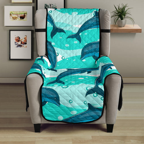Dolphin sea pattern Chair Cover Protector