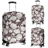 Garlic Bulb Dark Background Luggage Covers