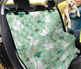 White Swan Lake Pattern Dog Car Seat Covers