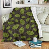 Hop Patter Black Background Premium Blanket