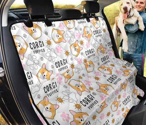 Corgi Dog Pattern Dog Car Seat Covers