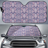 Indian Batik Style Pattern Car Sun Shade