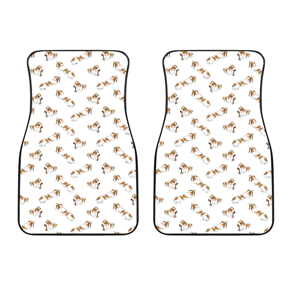 Jack Russel Pattern Print Design 04 Front Car Mats
