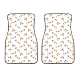 Jack Russel Pattern Print Design 04 Front Car Mats