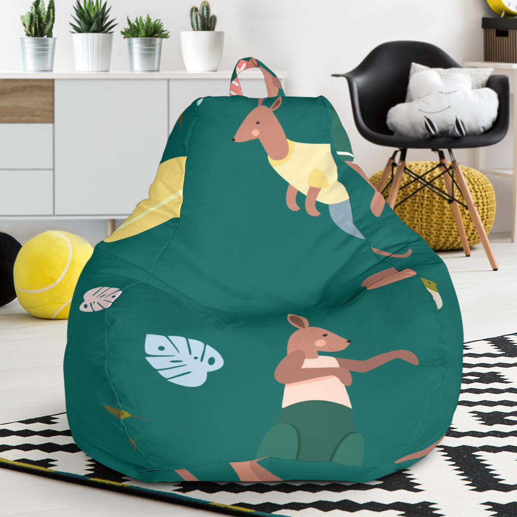 Kangaroo Leaves Pattern Bean Bag Cover