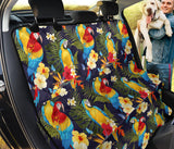 Colorful Parrot Flower Pattern Dog Car Seat Covers