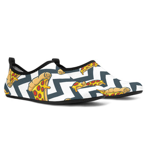 Pizza Design Pattern Aqua Shoes