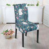 Cute Rabbit Pattern Dining Chair Slipcover