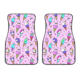 Cute Ice Cream Cone Animal Pattern Front Car Mats