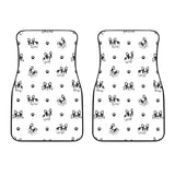 Cute French Bulldog Paw Pattern Front Car Mats