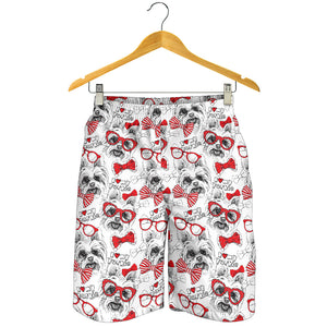 Yorkshire Terrier Pattern Print Design 04 Men Shorts