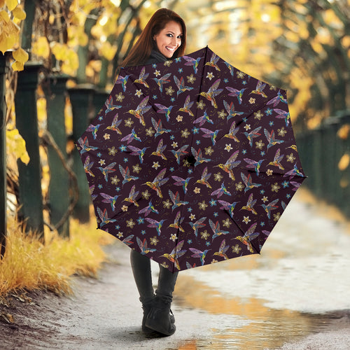 Hummingbird Pattern Print Design 04 Umbrella