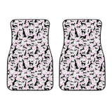 Greyhound Pattern Print Design 02 Front Car Mats
