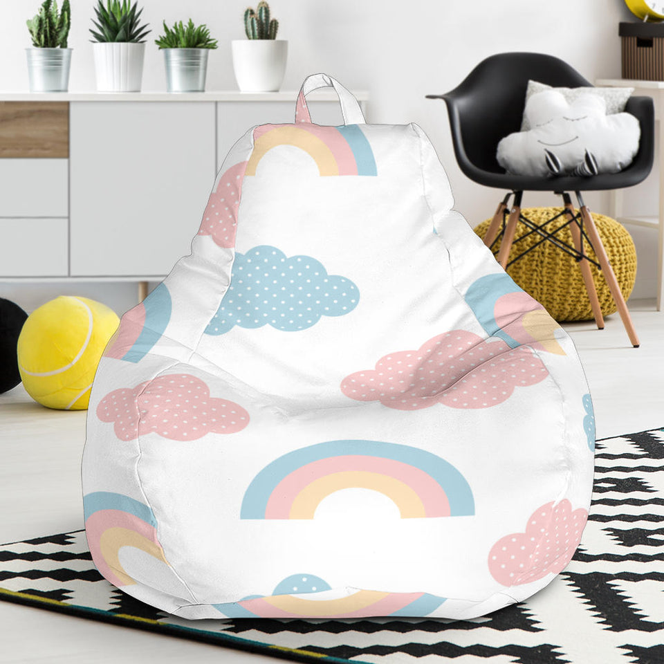Cute Rainbow Clound Pattern Bean Bag Cover