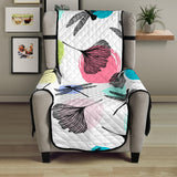 Dragonflies ginkgo leaves pattern Chair Cover Protector