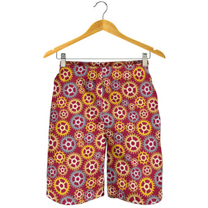 Gear Pattern Print Design 04 Men Shorts