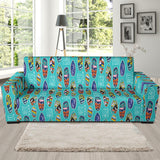 Surfboard Pattern Print Design 05  Sofa Slipcover