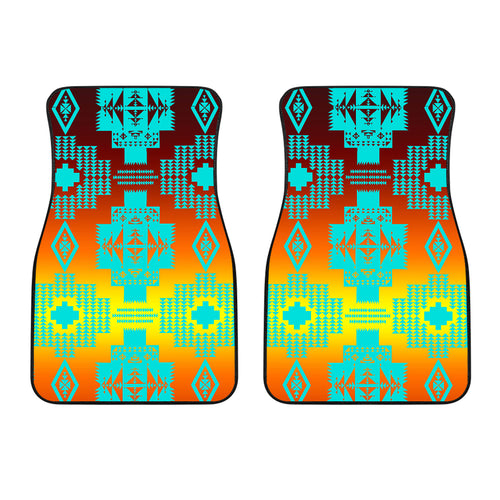 Canyon Turquoise Front Car Mats (Set Of 2)