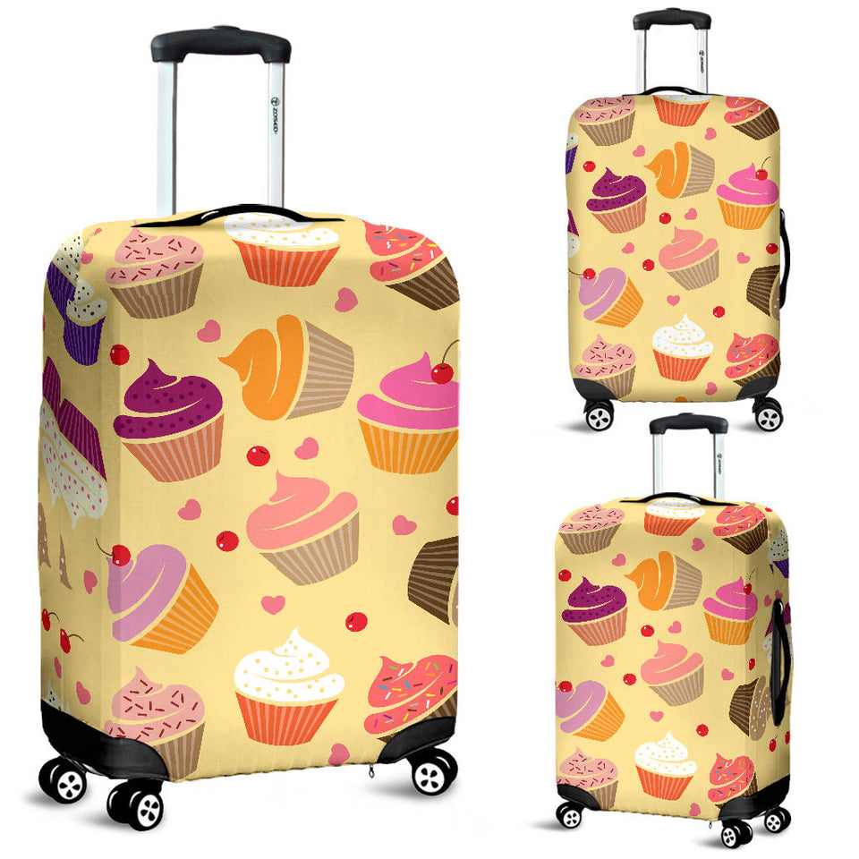 Cake Cupcake Heart Cherry Pattern Luggage Covers