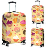 Cake Cupcake Heart Cherry Pattern Luggage Covers