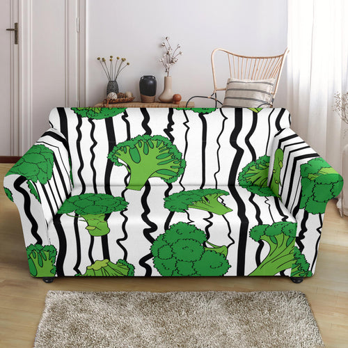 Cool Broccoli Pattern Loveseat Couch Slipcover