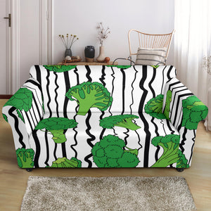 Cool Broccoli Pattern Loveseat Couch Slipcover