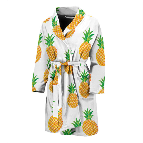 Pineapples Pattern Men'S Bathrobe