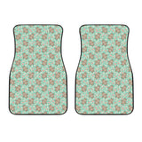 Hippopotamus Pattern Print Design 02 Front Car Mats