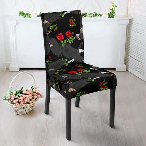 Eagle Pattern Print Design 04 Dining Chair Slipcover