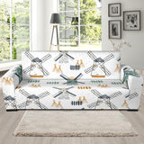 Windmill Pattern Sofa Slipcover