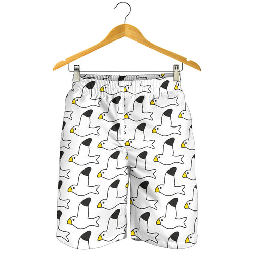 Seagull Pattern Print Design 05 Men Shorts