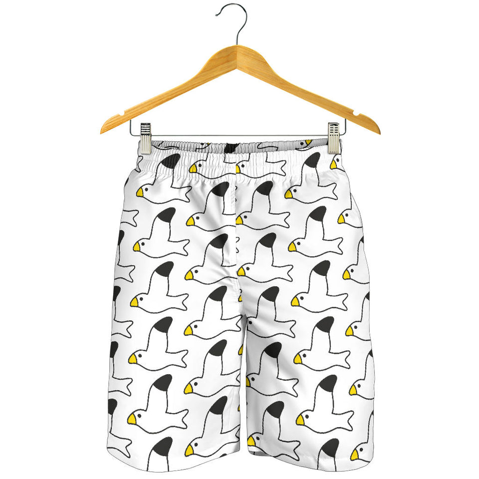 Seagull Pattern Print Design 05 Men Shorts