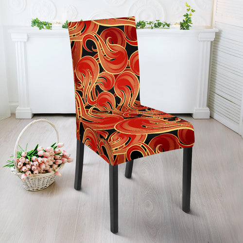 Fire Flame Pattern Dining Chair Slipcover