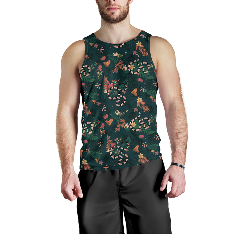 Snake forest pattern Men Tank Top
