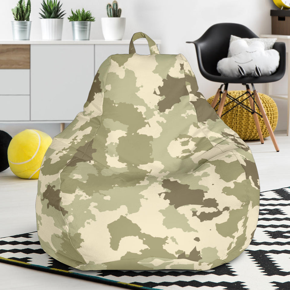 Light Green Camo Camouflage Pattern Bean Bag Cover