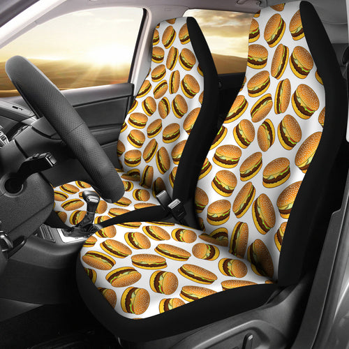 Hamburger Pattern Print Design 03 Universal Fit Car Seat Covers