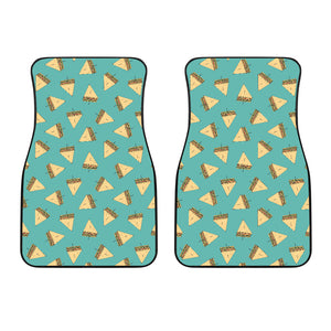 Sandwich Pattern Print Design 03 Front Car Mats