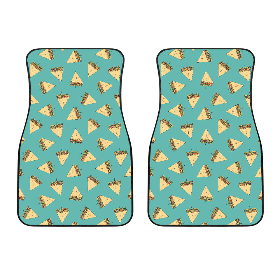 Sandwich Pattern Print Design 03 Front Car Mats