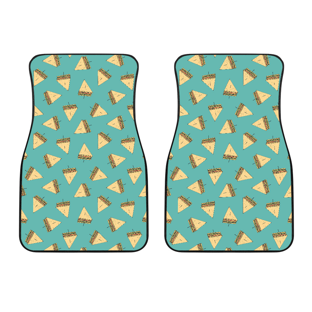 Sandwich Pattern Print Design 03 Front Car Mats