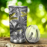 Hand Drawn Dragonfly Pattern Tumbler