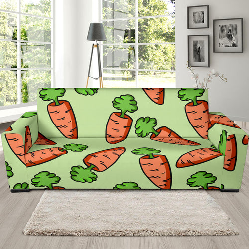 Carrot Pattern Print Design 05 Sofa Slipcover
